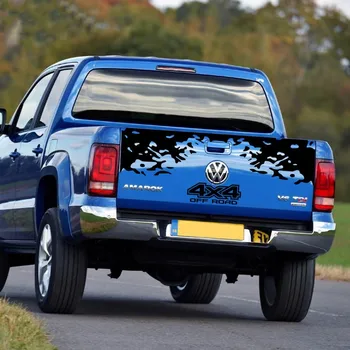 Už-Volkswagen-Amarok 4X4 OFF ROAD Stiliaus Kalnų Grahpics Vinilo Lipdukai Automobilio Uodega Juostelės Pick-up Automobilio Galiniai Kamieno Dekoro Lipduko
