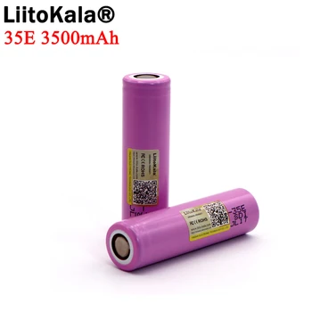 Originali/Pradinis 1-10VNT Liitokala 35E galia 18650 ličio baterija 3500mAh), 3,7 v 25A didelės galios INR18650 už elektriniai įrankiai