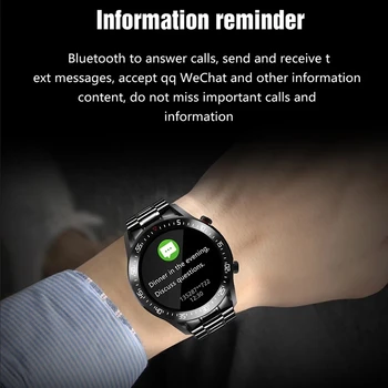 Smart Watch Vyrų Full Steel IP67 atsparus Vandeniui Širdies ritmo Monitorius Sport Fitness Tracker Smartwatch 