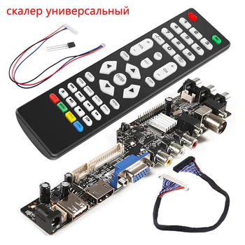 3663 Naujas Skaitmeninis Signalas DVB-C, DVB-T2, DVB-T, Universalus LCD TV Valdiklio Tvarkyklę Valdybos ATNAUJINTI 3463A rusijos USB žaisti LUA63A82
