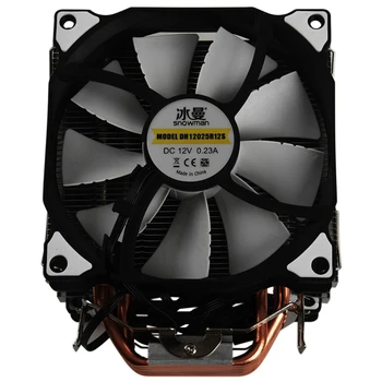 SNIEGO M-T6 4PIN CPU Cooler Master 6 Heatpipe Dvigubai 12cm Ventiliatoriai Aušinimo Ventiliatorius LGA775 1151 115X 1366 Paramos AMD