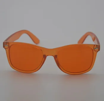 Mados oranžinės Spalvų terapija akiniai nuo saulės