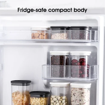 220/520ML Maisto Saugojimo Konteineris Plastikinis Virtuvės Šaldytuvo, Makaronų Dėžutės Multigrain Bako Skaidrus Sandarios Skardinės