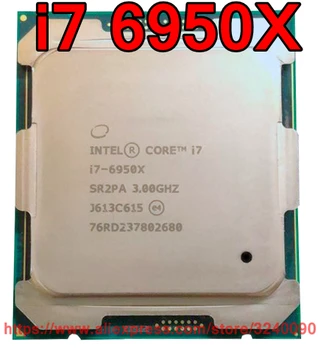 Originalus Intel CPU CORE Extreme i7 Edition 6950X Procesorius i7-6950X 3.00 GHz 25M 10 Šerdys Lizdas 2011-3 nemokamas pristatymas