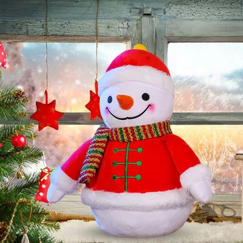 Mielas Mielas Sniego Pliušinis Įdaryti Lėlės Statulėlės Žaislas Kalėdų Dovanos, Namų Kalėdų Eglutės Ornamentu Dekoravimui 17cm