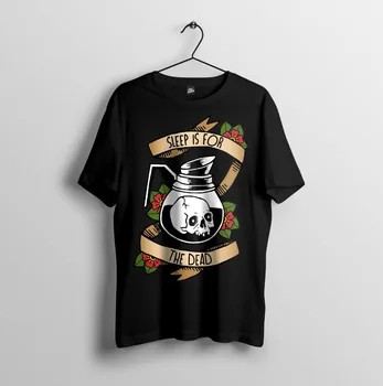 Tradicinių Tatuiruotė, Ryte Kavos Įkvėptas Dizainas Vyrų T-shirt Homme 2019 dėl Ūgio ir Didelių Vyrų Įžeidžiantis T Shirts