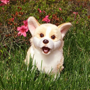 Mielas Welsh Corgi Šuo Pliušinis Žaislas Pembroke Šuniukai Realiame Gyvenime iškamša Minkštas Modeliavimas Vaikams, Vaikams, Lėlės Gimtadienio Dovanos