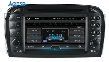 Android 9.0 Automobilinis CD DVD Grotuvas GPS Navigacija Mercedes Benz SL R230 SL500 2001-2007 Autoradio Headunit Įrašą Daugiaformačiu WIFI