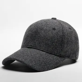 2019 m. rudenį ir žiemą, vilnonis šiltas beisbolo kepuraitę vyrų, be aksomo sustorėjimas skrybėlę lauko šiltą kepurę
