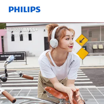 Philips SHL3075 Profesinės Bass Ausinės su Viela Kontrolės Triukšmo Mažinimo Lankelis Stiliaus Samsung Galaxy S8/P9/S9Plus