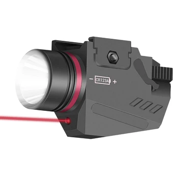 Taktinis LED Ginklą Šviesos Žibintuvėlis Raudonojo Lazerio Akyse Nešiojamų pistoletas Pistoletas Šviesos Karinės Airsoft Ginklas Šviesos Medžioklės Šaudymo
