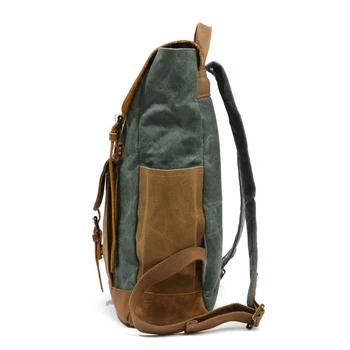 VZVA prekės retro backpack 15.6-colių nešiojamas kuprinės pečių vyrų anti-theft vandeniui kelionių kuprinė lauko žygiai maišelį