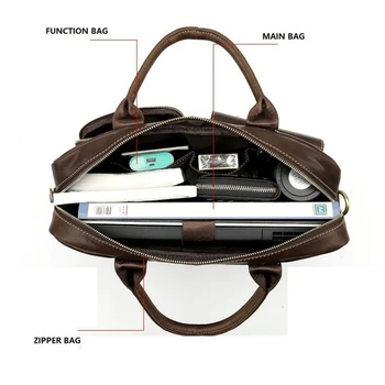 Vyriški portfelis krepšys vyriški natūralios Odos nešiojamas krepšys office krepšiai vyrų verslo porte dokumentų lagaminėlis, rankinės