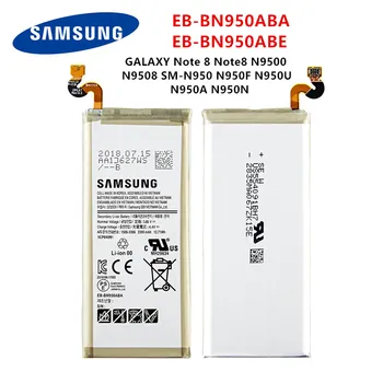 SAMSUNG Originalus EB-BN950ABA EB-BN950ABE 3300mAh baterija Samsung GALAXY Note 8 N9500 N9508 SM-N950 N950F N950U N950A N950N