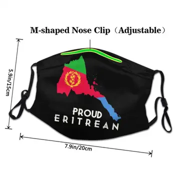 Ne Vienkartiniai Didžiuotis Eritrėjos Vėliavos Veido Kaukė Kaukė Vyrams, Moterims, Stabdžių Migla Apsaugos Respiratorius Mufelinė