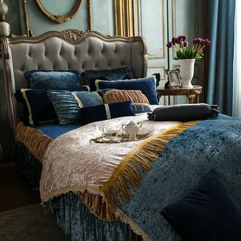 4/7pcs šiltas Vilnos patalynės komplektas Prabangos karalienė king size lova nustatyti antklode padengti paklode patalynė, parure de šviečia couvre lit de luxe