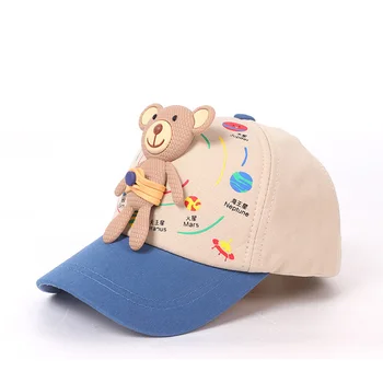 Doit 2021 Vaikų Beisbolo kepuraitę pavasarį Hip-Hop big Bear pakabukas vasaros vaikas, Skrybėlės, Berniukas, Mergaitė, Kepurės snapback skrybėlę vaikas gorras