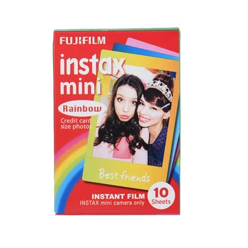 Fujifilm Instax Mini 8 Instant Film Foto Popierius Rainbow Fotografiją Albumą Fujifilm Instax Mini8/9/25/90/7s Kamera 10-60 Lakštai