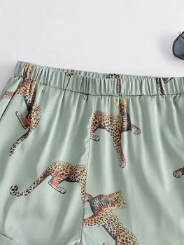 Toppies 2021 Moterų Pajams Gyvūnų Spausdinimo Leopard Moterų Sleepwear Atsitiktinis šortai nustatyti loungewear wome