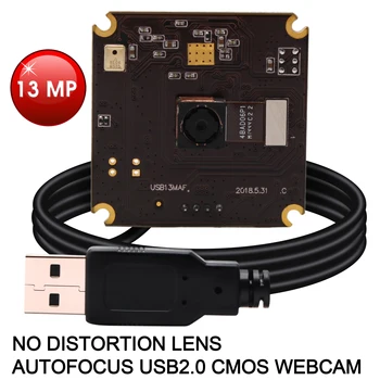 13MP automatinio Fokusavimo Kamera Modulis USB MJPEG 10fps 3840x2880 Sony IMX214 Mini 38*38mm PCB Kamera Valdybos Linux 