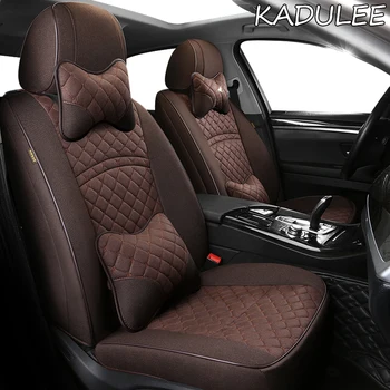 KADULEE Užsakymą LINŲ automobilių sėdynių užvalkalai nustatyti Hyundai Sonata 