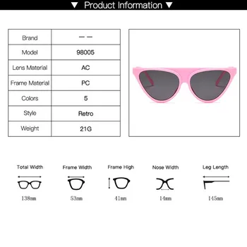 2021 Naujas Mados Cat Eye Akiniai nuo saulės Moterims Senovinių Ženklų, Dizaino Prabangūs Moterų Saulės akiniai Plastikinis Rėmas UV400 Gafas De Sol