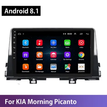 Android 8.1 Dėl KIA PICANTO Rytą 2016 2017 2018 2019 Multimedia Stereo Automobilio DVD Grotuvas Navigacija GPS Radijo 2din Nr. 2din WIFI