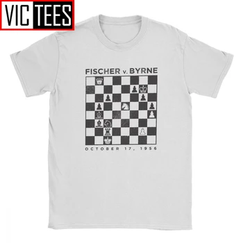 Vyrai T-Shirt Šachmatų Medvilnės Karalius ir Karalienė 60s stalo Žaidimas Jodinėjimas Ventiliatorius Žaidėjo Tėtis Marškinėlius Įgulos Kaklo Drabužius Spausdinti