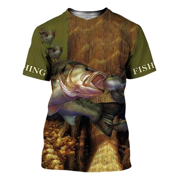 Gražus modelis Žvejybos 3D Atspausdintas vyrų marškinėliai Harajuku Mados Trumpas rankovės marškinėliai vasaros streetwear Unisex marškinėlius DY115