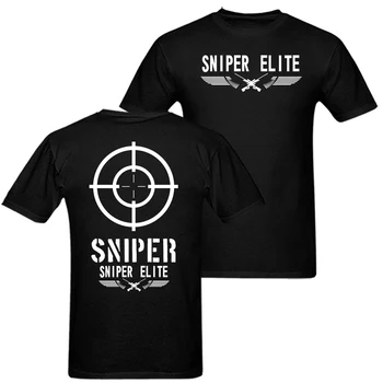 Snaiperis marškinėliai vyrams Kariuomenės Karinių Sniper elite laisvalaikio dovana tee JAV Dydis S-3XL