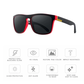 Prekės Poliarizuoti Akiniai nuo saulės Vyrams Naujas Mados Akis Saugokite Saulės Akiniais Su Priedais Unisex vairavimo akiniai oculos de sol UV400