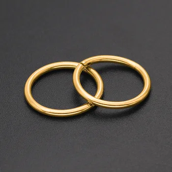 Nerūdijančio plieno apvalus auskarai, žiedai, moterų mados juvelyrikos pierce Punch pora įvairiaspalvis auskarai aukso moterys priedai