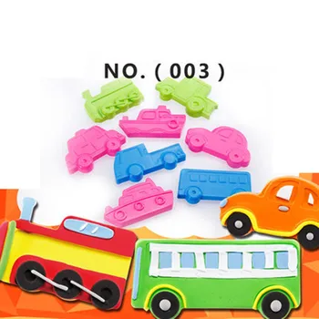 Playdough įrankis, žaislas #180 automobilių Transporto pelėsių 8pcs purvo įrankių rinkinys įspūdį vaikams vertus plastilino įrankis žaislai playdough
