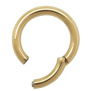2.0 mm storio 316l nerūdijančio plieno uždengimo žiedas nosies, lūpų, antakių bamba hoopas segmento žiedas pertvaros clicker auskarai