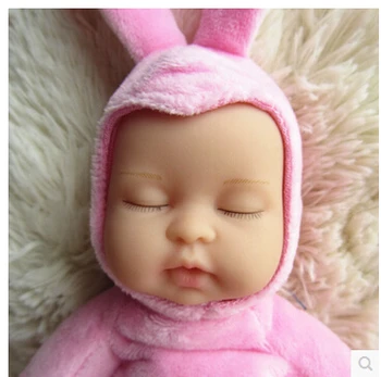 Didmeninė Lėlės vinilo bieber lėlės reborn baby pink rabbit vaikų Žaislų Mergaitėms BE002