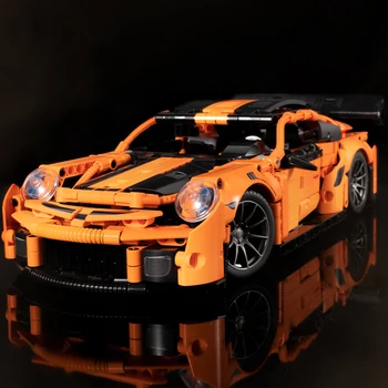 Oranžinė GT2 GTstreet RS Garsaus Super Sporto lenktynių automobilių įrangos pardavimas, biuro įrangos SS Technika Modelis Statybiniai Blokai, Plytos, žaislai berniukams dovana