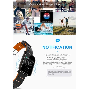 Sporto Smart Watch Vyrų, Moterų Kraujo Spaudimas Vandeniui Veiklos Fitness tracker Širdies ritmo Monitorius GPS Smartwatch 