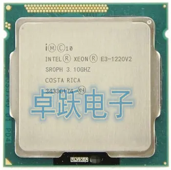 Intel Xeon E3-1220 V2 E3-1220 V2 3.1 GHz, 8MB 4 Core 1333MHz SR0PH LGA1155 CPU Procesorius E3 1220V2 nemokamas pristatymas
