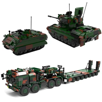 Naujos Karinės įrangos pardavimas, biuro įrangos Ginklas Armijos vokietijos 8×8 Bakas Vežėjas Cheetah M113 Šarvuotų Automobilių Blokai WW2 Plytų Žaislai