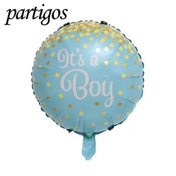 10vnt 18inch baby shower balionas folija Helio balionas star širdies balionas kūdikių Berniukų, Mergaičių angelas naujagimių šalies decora 1 metų gimimo